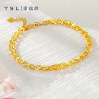 TSL 谢瑞麟 黄金手链 计价 足金凤尾手链 约1.9克