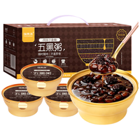 福东海 即食五黑粥990克 黑桑葚黑芝麻黑豆黑米粥饮 营养代餐早餐