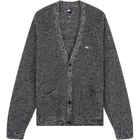 TOMMY JEANS25新款秋冬男装复古刺绣慵懒风宽松V领针织开衫外套
