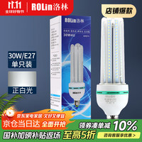 洛林 ROlin）LED灯泡大功率节能灯U型30W大口E27白光