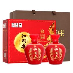 扳倒井 白酒  52度酒庄坛酒 纯粮酿造浓香型双坛礼盒装 自饮中秋送礼白酒 52度 750mL 2坛 （享礼袋）买一送一