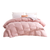 罗莱家纺 智享 95%鹅绒羽绒被二合一被子 650g 150*215cm粉 子母被【7星超柔 25cm蓬松度】粉 1.2米床 150*215cm