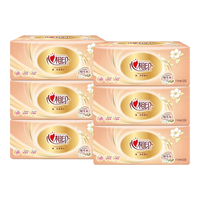 心相印心相印纸巾抽纸整箱大包家用实惠装卫生纸抽家庭餐巾纸抽纸包 3层 110抽*6包