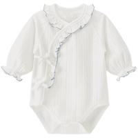 乖奇熊 新生儿绑带包屁衣婴儿夏季薄款连体衣服弹力女宝宝三角哈衣和尚服