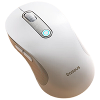 倍思(Baseus)F02无线鼠标 办公鼠标 对称鼠标适用苹果Mac华为Matebook笔记本电脑平板台式机 办公静音鼠标 【热销电池款】无线轻音鼠标-白