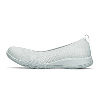 Sprandi斯潘迪女士透气健步鞋云朵小瓢鞋轻便一脚蹬软底浅口单鞋 白灰绿-2 40