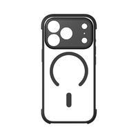  momax/摩米士 防摔 苹果17pro手机壳  PC+TPU+铝合金 黑色