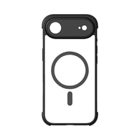 摩米士(MOMAX)【空气防摔】适用苹果17Air手机壳iphone17Air保护套磁吸壳超薄Magsafe充电防摔高端透明金属镜头 【黑色】全气囊3m防摔丨强磁吸