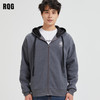 R.Q.G 加绒 男士卫衣外套 拉链