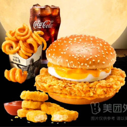 麦当劳 McDonald's 咸蛋黄鸡腿蛋月堡四件套