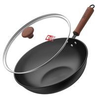 KÖBACH康巴赫（KBH）炒锅铁锅无涂层32cm平底家用炒菜锅精铁锅 6 32cm