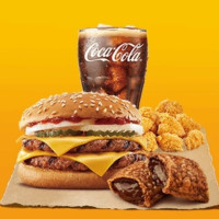BURGER KING 汉堡王 芝士牛堡单人餐4件套