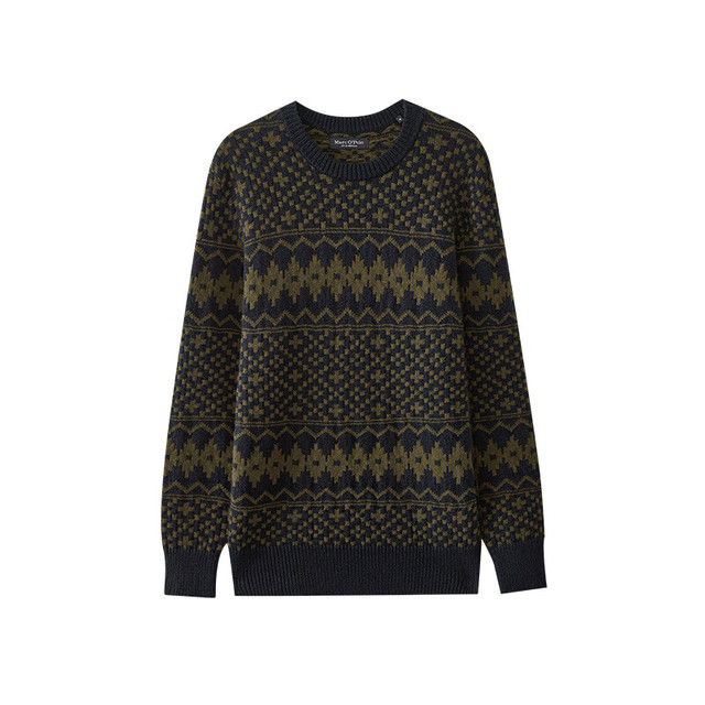 Marc O'Polo 马可波罗 北欧提花圆领针织套头衫