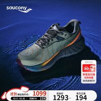 saucony 索康尼 TRIUMPH 22GTX 缓震减震男子跑鞋跑鞋 S20966-254 绿灰黄 42