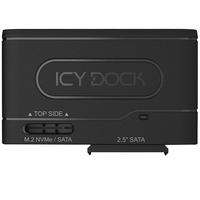 ICY DOCK M.2 nvme固态硬盘盒SSD移动硬盘盒USB3.2 MB104U-1SMB 黑色