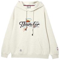 杰克·琼斯(JACK&JONES)【NBA联名】秋冬季男装卫衣男雷霆队时尚百搭舒适连帽袋鼠逗帽衫 常规