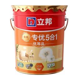 立邦 乳胶漆专优五合一墙漆净味环保防霉家用室内乳胶漆无添加墙面漆 [专优五合一] 18L面漆 门店同款