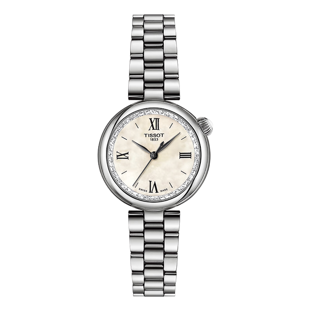 TISSOT 手表 小美人系列星光款女表 石英女士钢带腕表时尚表