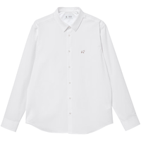 杰克·琼斯（JACK&JONES）25年男装秋季衬衫男商务挺阔莫代尔抗皱休闲正肩长袖衬衣男士 A06雪白色 常规 2XL 190
