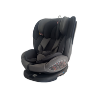感恩瑞亚儿童座椅汽车用0-12岁婴儿宝宝360度旋转ISOFIX硬接口 格调灰