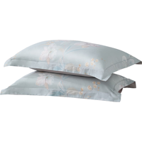 百丽丝水星家纺60支全棉贡缎 纯棉对枕套单件全棉枕头罩一对48x74cm