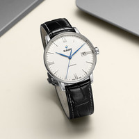 RADO 雷达 瑞士手表 晶璨系列 男士机械表 皮带款