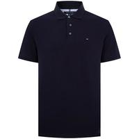 Tommy Hilfiger【轻柔感】夏男珠地网眼商务纯色修身短袖T恤翻领POLO L (:150-165斤) 【纯色修身】深海藏青CJM