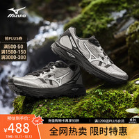 美津浓 山系户外登山鞋复古缓震防滑轻野鞋透气跑步鞋RACER ADV  07/暗银/黑