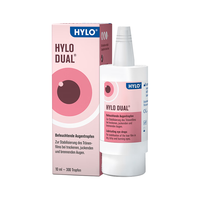 海露德国原装进口海露HYLO DUAL 0.05%海露玻璃酸钠隐形眼镜/美瞳眼药水缓解过敏眼疲劳滴眼液10ml