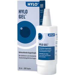 海露 德国HYLO GEL 0.2%海露玻璃酸钠滴眼液 缓解眼疲劳眼药水10ml 过敏不适中重度干眼术后修复