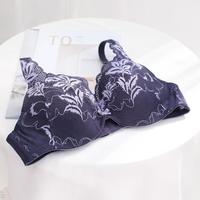 E-BRA 安莉芳旗下大胸显小女文胸轻薄透气双色蕾丝内衣