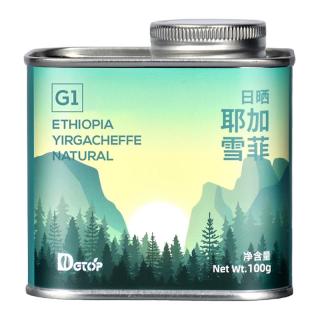 DGTOP 埃塞俄比亚耶加雪菲单品咖啡豆浅烘阿拉比卡现磨手冲黑咖啡 G1耶加雪菲