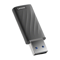 联想(Lenovo)64G USB3.2金属车载优盘电脑u盘办公学习商务多功能大容量优选X3系列 灰色 64GB