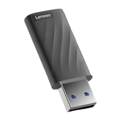 联想 32G  USB3.2金属车载优盘电脑u盘办公学习商务多功能大容量优选X3系列 灰色 32GB