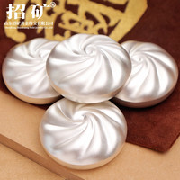 招矿 足银9999蒸蒸日上福包子实心古法银制品把玩银摆件 银制品 一件约100克