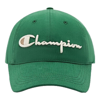美国Champion鸭舌帽男女 时尚休闲简约百搭防晒运动棒球帽24SSA01绿色