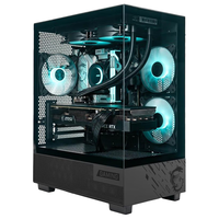 微星白刃PLUS 机箱支持E-ATX主板3个360冷排位/ATX背插/270°无立柱海景房/16cm风扇位/前置Type-C 【海景房】M110L 水晶塔 黑