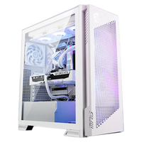 微星白刃PLUS 机箱支持E-ATX主板3个360冷排位/ATX背插/270°无立柱海景房/16cm风扇位/前置Type-C 【背插侧透】300R 刀锋 白