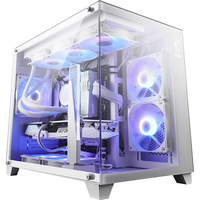 微星白刃PLUS 机箱支持E-ATX主板3个360冷排位/ATX背插/270°无立柱海景房/16cm风扇位/前置Type-C 【海景房】M100L 碉堡 白 【海景房】碉堡 白