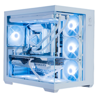 微星白刃PLUS 机箱支持E-ATX主板3个360冷排位/ATX背插/270°无立柱海景房/16cm风扇位/前置Type-C 【海景房】100L PZ 碉堡 PLUS 白