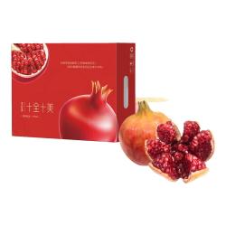 爆榴 软籽石榴 单果500g-600g 6粒 礼盒装