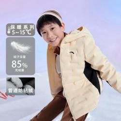 安踏 儿童轻薄羽绒服   浅烟灰 110