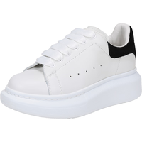 亚历山大麦昆（Alexander McQueen） 儿童鞋男女童厚底运动鞋小白鞋 587691 WHX12 9061 白色黑尾 28