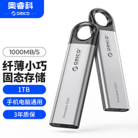 奥睿科 PSSD移动固态硬盘1TB 10GbpsType-C/USB3.2接口高速