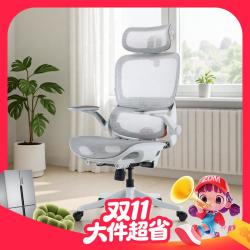 西昊 B100Pro 人体工学椅 灰 弹弓骶枕+4D扶手