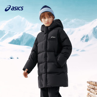亚瑟士（asics）童装25年冬季儿童中长款羽绒服蓬松有型加厚保暖防水334251072520 5015灰蓝色 160