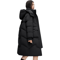 雪中飞中长款羽绒服女冬季时尚休闲可脱卸保暖外套