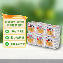 冰天凍地 日本原装进口山大纳豆 24盒*40g 即食拉丝纳豆