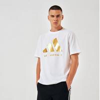 adidas 阿迪达斯 短袖t恤夏季男式运动微弹大LOGO上衣女式半袖