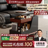 法莎蒂 FA SA DI HOUSEHOLD 政府补贴客厅边几可移动沙发边桌意式极简边柜小推车茶几置物架 BJ3023